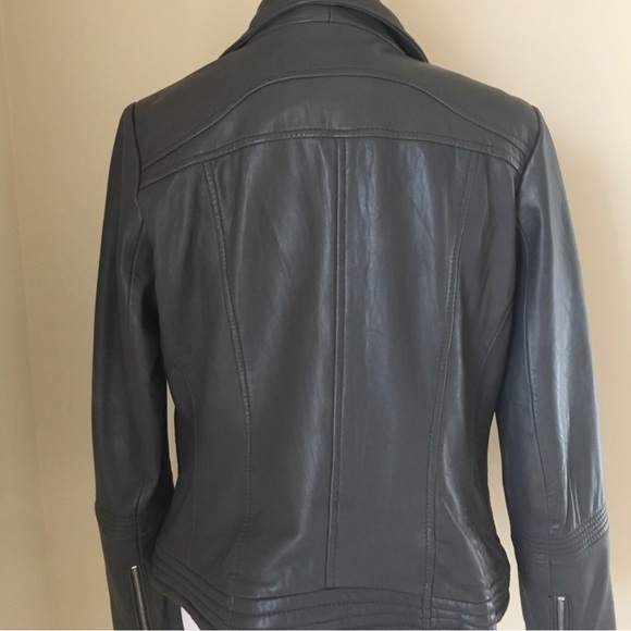 Michael Kors leather moto jacket - Picture 3 of 4